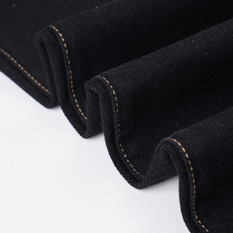 LIZAKOSHT  -  Retro Black Loose Wide Leg Denim Jeans Women's All-Match Low Waist Trousers Y2K Streetwear Denim Trousers Casual Outfit