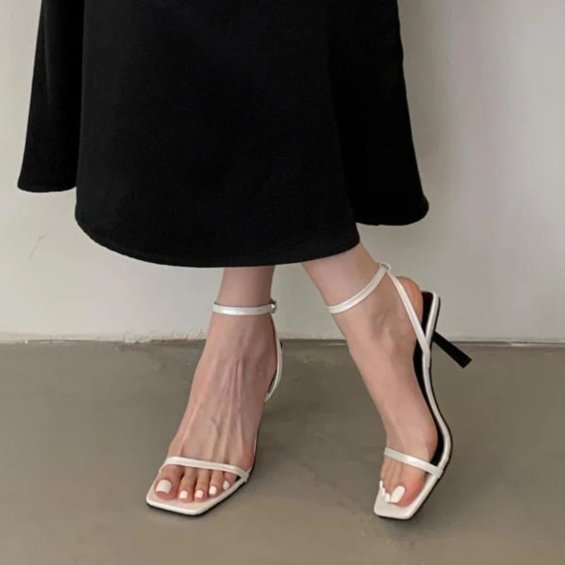 LIZAKOSHT  -  Summer Elegant High Heeled Sandals Women Sexy Slingback Narrow Strap Pumps Luxury Party Women Brand Designer Shoes women shoes