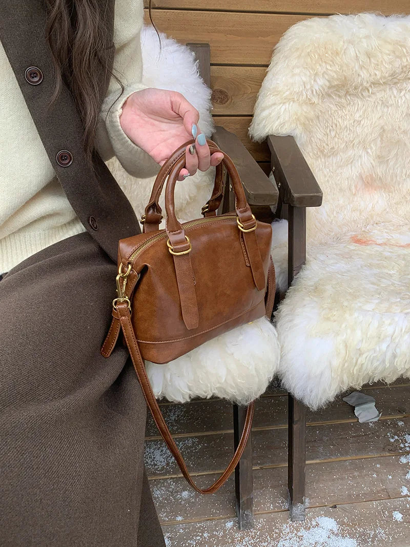 LIZAKOSHT  -  Vintage Ladies Messenger Bag New Handbags for Women shoulder bags PU Leather Luxury Square Bag small totes bolsos