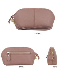 LIZAKOSHT  -  Leather women long wallet Zipper Wristlet Bag Lady Clutches Coin Purse Cowhide mobile phone bag evening party handbag