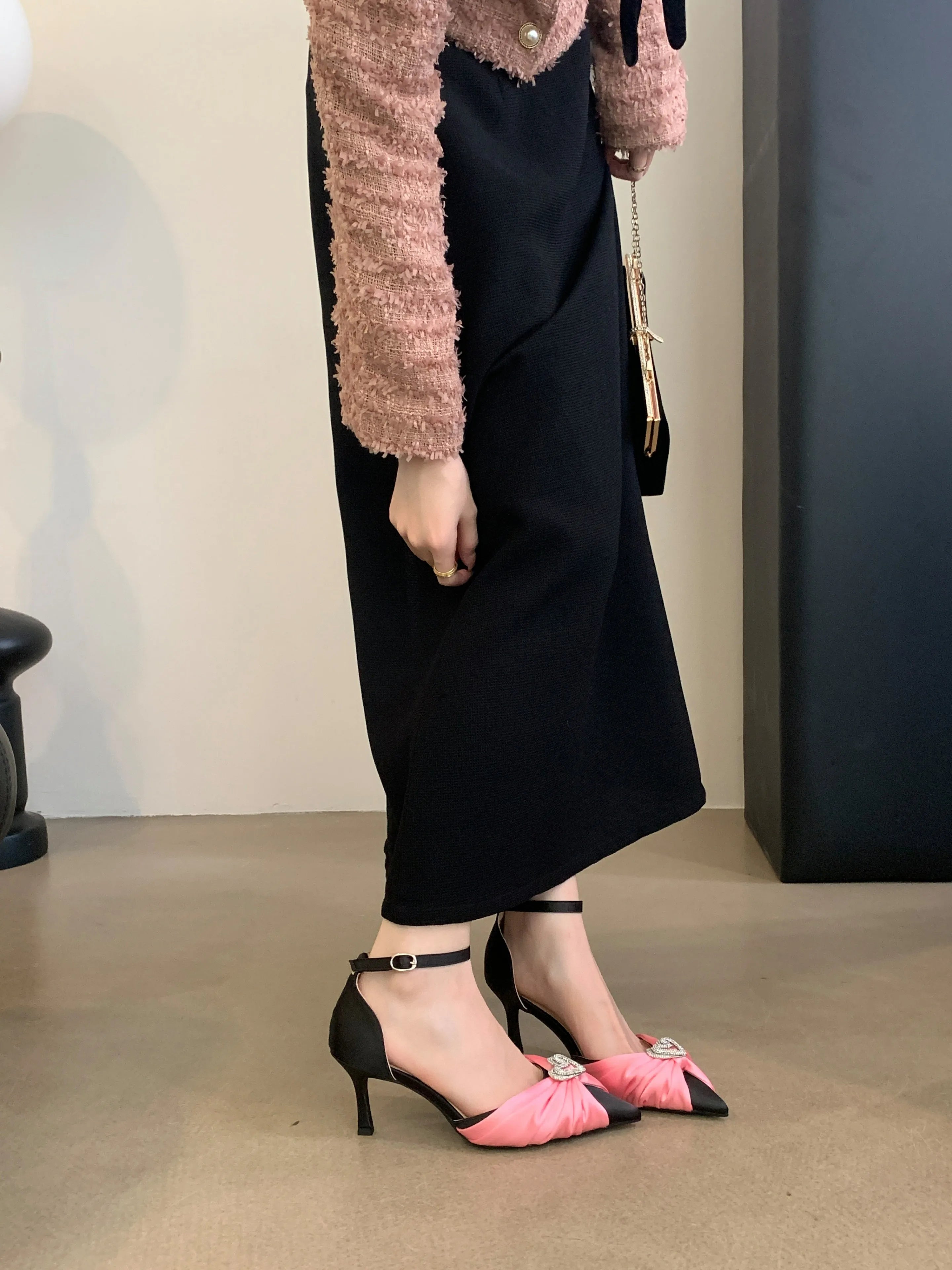 LIZAKOSHT  -  Spring New Women's High Heels Pointed Fine Heels Wedding Shoes Banquet Shoes Heels Women