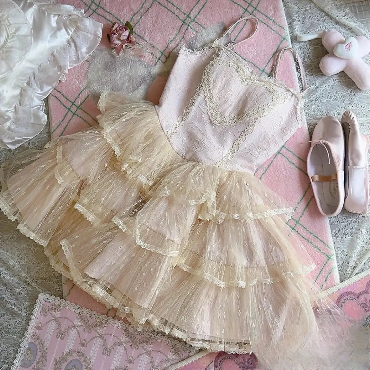 LIZAKOSHT  -  Japan Summer Women Mini Suspender Fluffy Lolita Dress Princess Tierred Ruffles Prom Gown Evening Frocks Y2k Evening Club