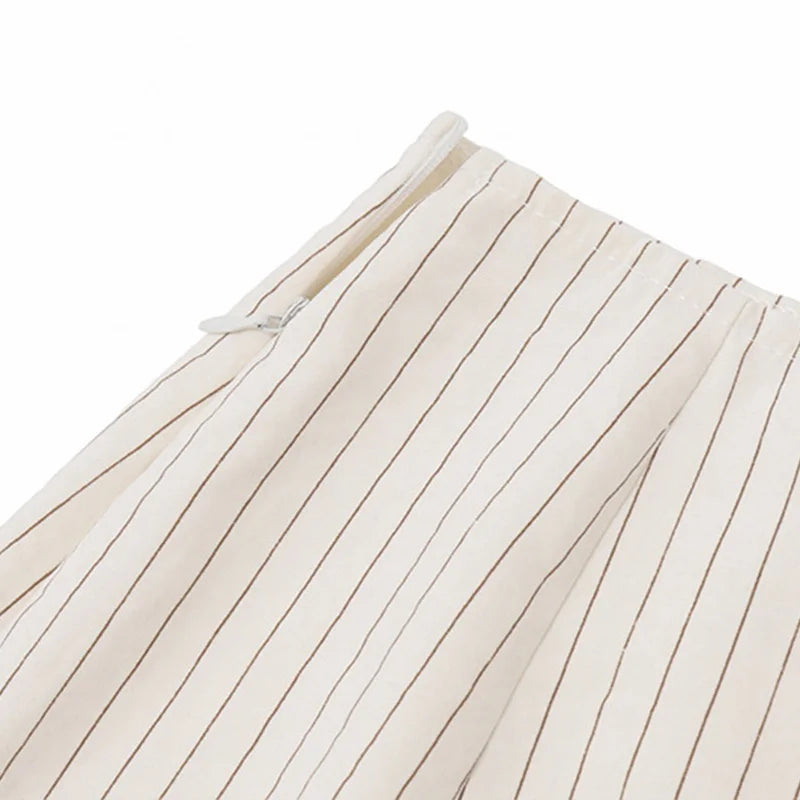 LIZAKOSHT  -  Lace Patchwork Contrast Sexy 2-Piece Club Outfits Female Stripe Print Full Sleeve Lacing Crop Cardigan+Mini Wrap Slit Skirt