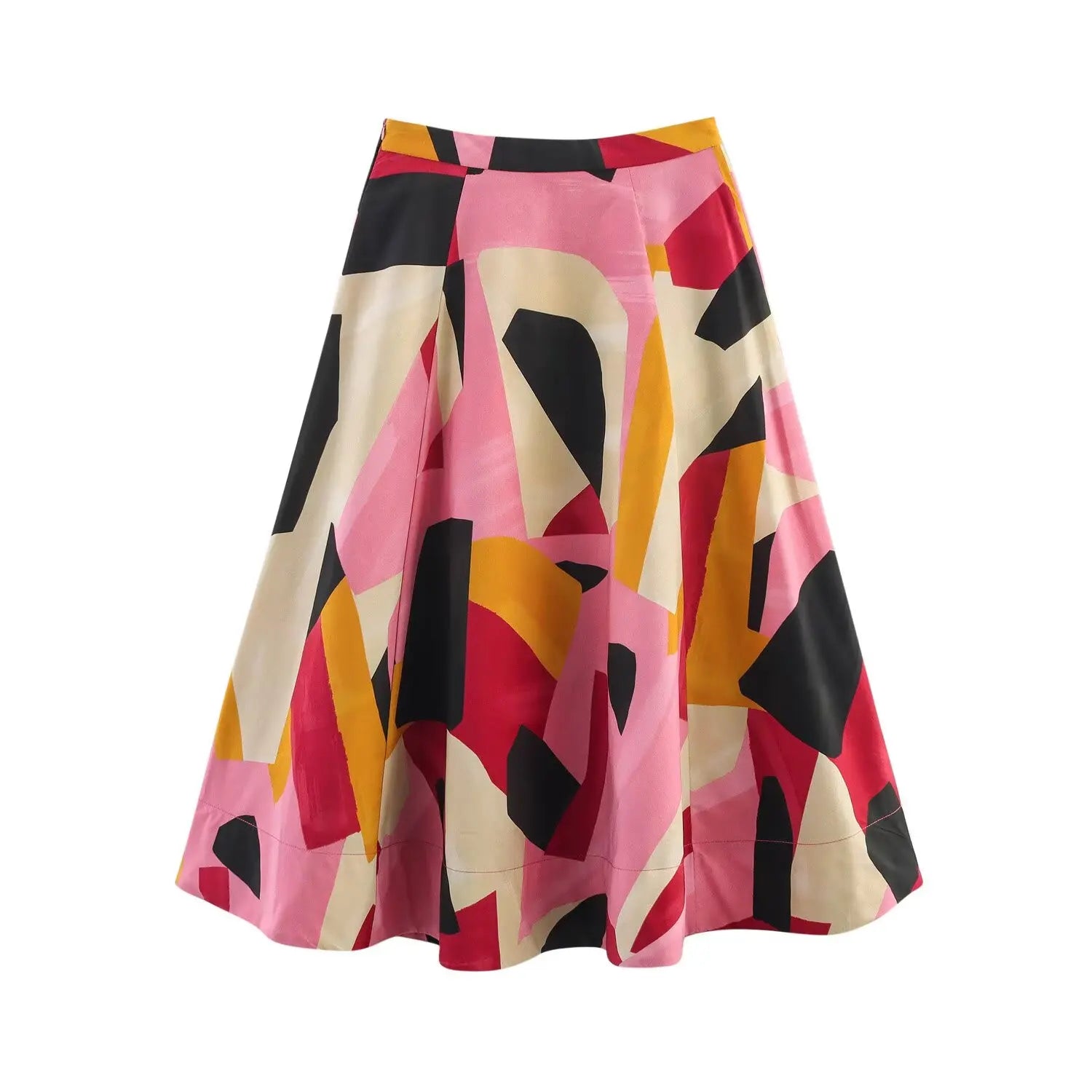 LIZAKOSHT  -  Women's Skirts Summer 2025 New Print Elegant Women's High Waist Skirts Chic Casual Joker Summer Travel Youth Skirts