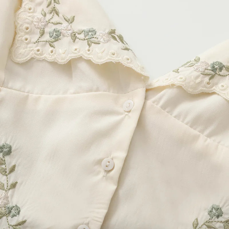 LIZAKOSHT  -  Sexy Fashionable KAOPU ZA Summer New Women's Embroidered Silk Camisole Top Strapless Backless Polyester Fabric Ladylike