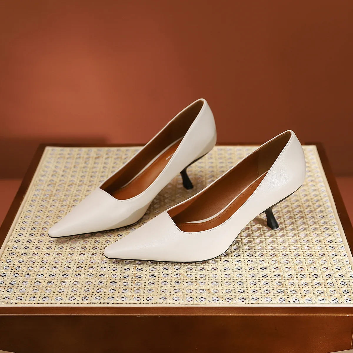 LIZAKOSHT  -  New Designer Pointed Toe Pumps Women Shallow Elegant Thin Heels Office Shoes Dress Fashion Comfy Concise Sexy High Heeled Women