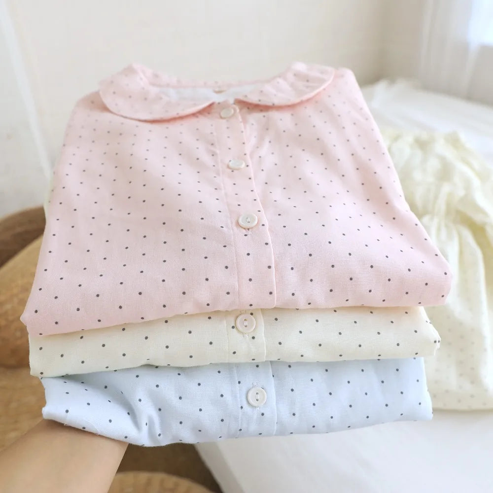LIZAKOSHT  -  Pure Cotton Nightwear for Women Pajama Pyjamas Soft Homewear Set Comfor Ladies Sleepwear for Spring Autumn 2 Pieces Pijamas