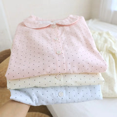 LIZAKOSHT  -  Pure Cotton Nightwear for Women Pajama Pyjamas Soft Homewear Set Comfor Ladies Sleepwear for Spring Autumn 2 Pieces Pijamas
