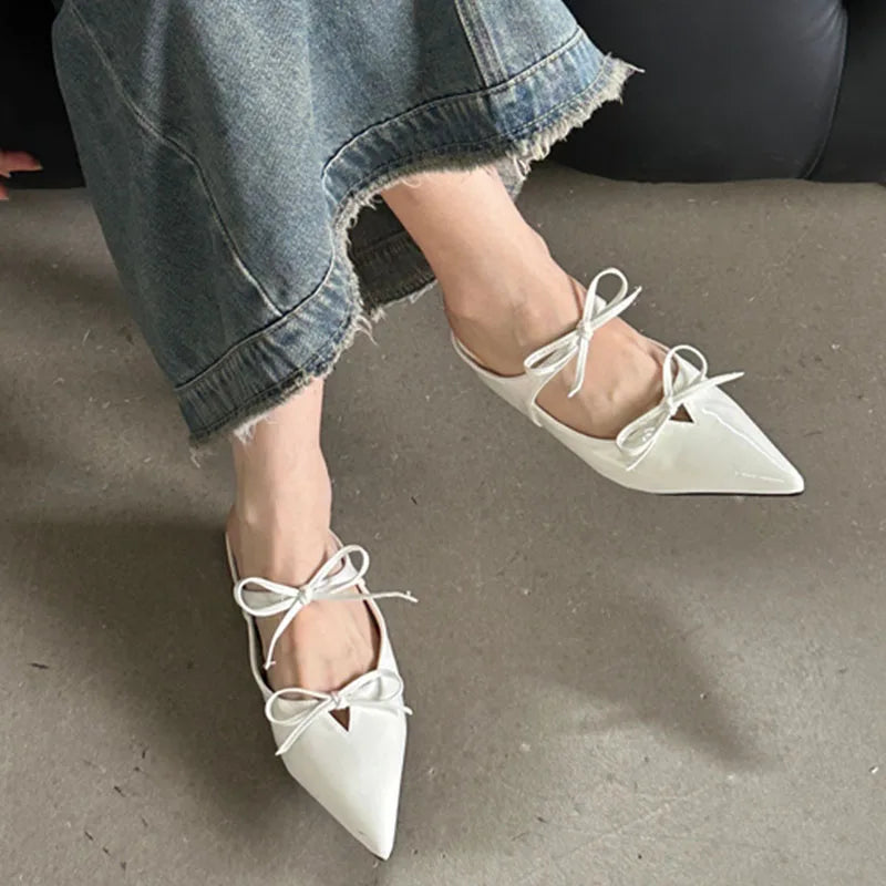 LIZAKOSHT  -  Fashion Mule Shoes Women Slippers Flat Heel Slides Casual Flip Flops Wedges Heels Sandal 2024 Brand Ankle Strap Mary Janes Mujer