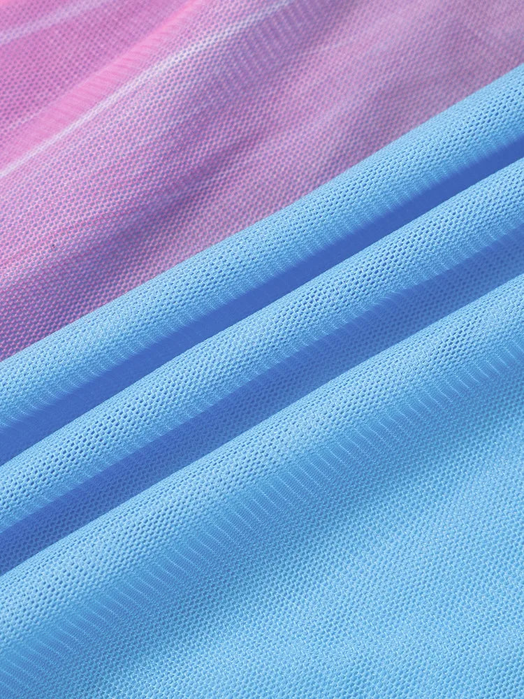 LIZAKOSHT  -  Summer Chiffon Printed Maxi Dress Women Patchwork Backless Slim Contrast Elegant Party Dress Ladies New Long Dress