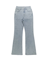 LIZAKOSHT  -  new Women Jeans Boot Cut Solid Distressed Washed Full Ankle Length Pockets Zipper Fly High Waist Jean Wide Leg Denim