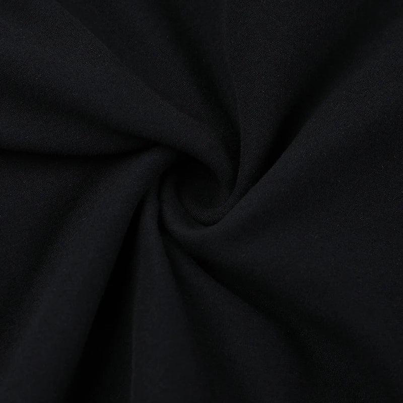 LIZAKOSHT  -  Classic Black Princess Fluffy Dress For Women Elegant Crew Neck Long-sleeved High Waist Pleated Mini Gowns Party Streetwear