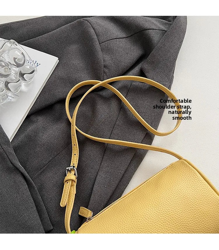LIZAKOSHT  -  Casual Pillow aped Crossbody Bag for Women Summer 2025 Trend Soft PU Leather Small Size Multifunctional Korean Sle Bag