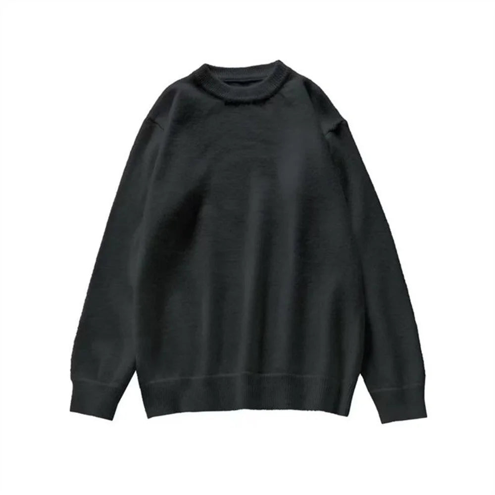 LIZAKOSHT  -   Pink Knitted Pullover Tops Autumn Winter O-neck Women's Sweater Long Sleeves Solid Elegant Korean Casual Female Sweet Pullovers