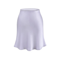 LIZAKOSHT  -  Summer High Waist Mini Women's Skirt Elegant Women Satin New Style High Waist Fish Tail Half Skirt Women Office Women's Skirts