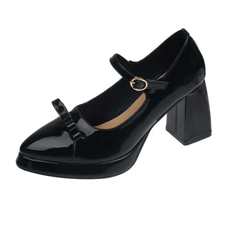 LIZAKOSHT  -  Women Shoes Spring Pumps Casual Heels Chunky Sandals Footwear Pointed Wedge Basketball Platform Mary Jane Latest Comfortabl