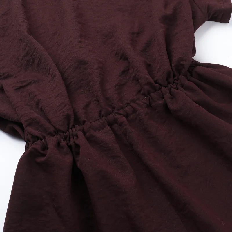 LIZAKOSHT  -  Shirt-Collar Romper Solid Tie-Waist Shorts Jumpsuit with Pockets Casual Sleeveless One Piece Outfit Office Romper