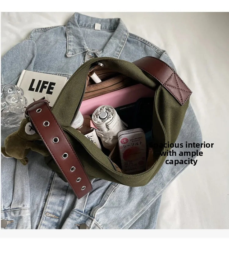 LIZAKOSHT  -  Casual Versatile oulder Bag for College Girls 8-20 Years Old Crossbody Commuter Bag Magnetic Bule Closure Large Size