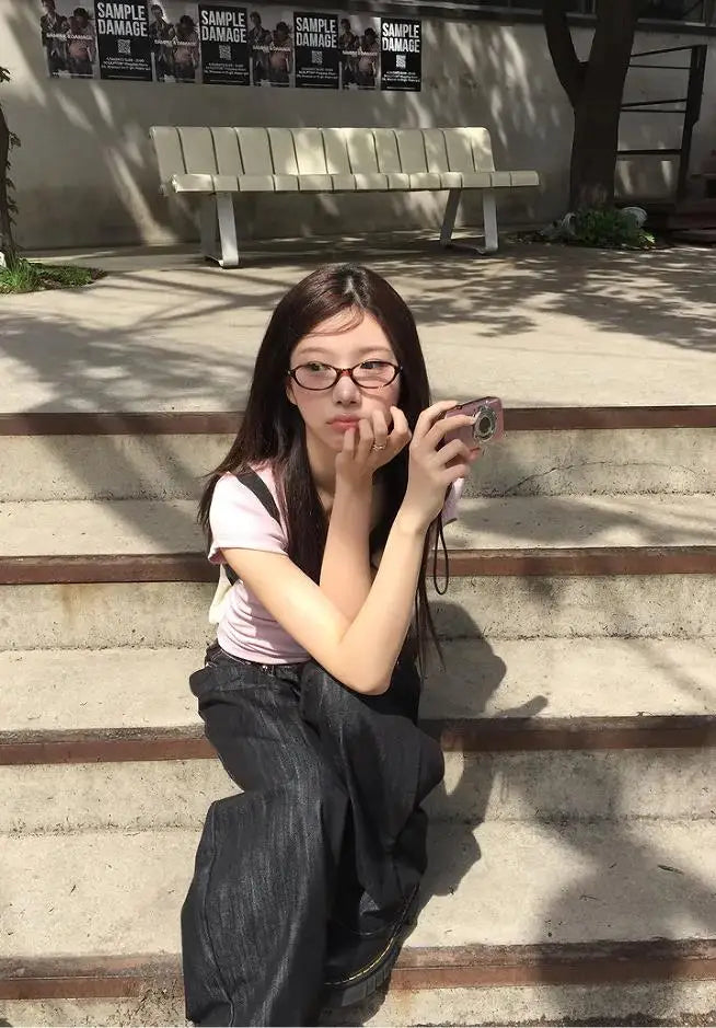 LIZAKOSHT  -  Autumn Winter Women's Denim Jeans Y2K Wide Fit Baggy Jeans Grunge Harajuku Cowboy New In Pants Korean Mom Jeans Punk Retro