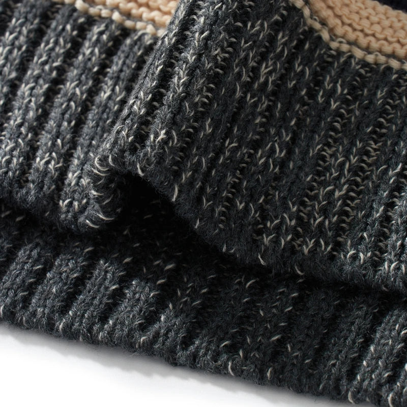 LIZAKOSHT  -  00s Cottage Grunge Striped Knitted Sweater Autumn O Neck Long Sleeve Knitwears Preppy Style Vintage Y2K Baggy Pullovers Women