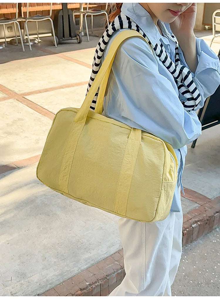 LIZAKOSHT  -  New Cute Shoulder Bag for Girls Simple Design Student Handle Bag  Bag for Textured Casual and Simple DesignTravel Daily Commute