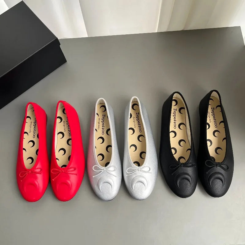LIZAKOSHT  -  New Knot Flat Bot Single Shoes Women's Slip-On Ballet Shoes Mary Janes Spring and Autumn Casual Fashion Footwear