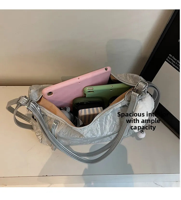 LIZAKOSHT  -  Large Capaci Women's oulder Tote Bag Casual Versatile Double Strap Bapa Multi-Functional Summer 2025 New Sle
