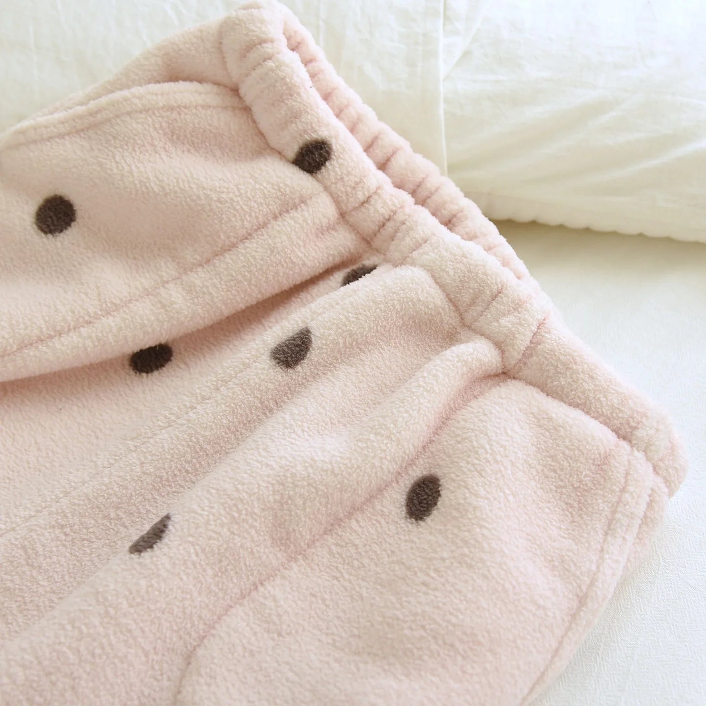 LIZAKOSHT  -  Winter Polar Fleece Women Trousers Sleep Pants NEW Woman Pajamas Pants Polka Dot Bottoms Sleepwear Women Homewear