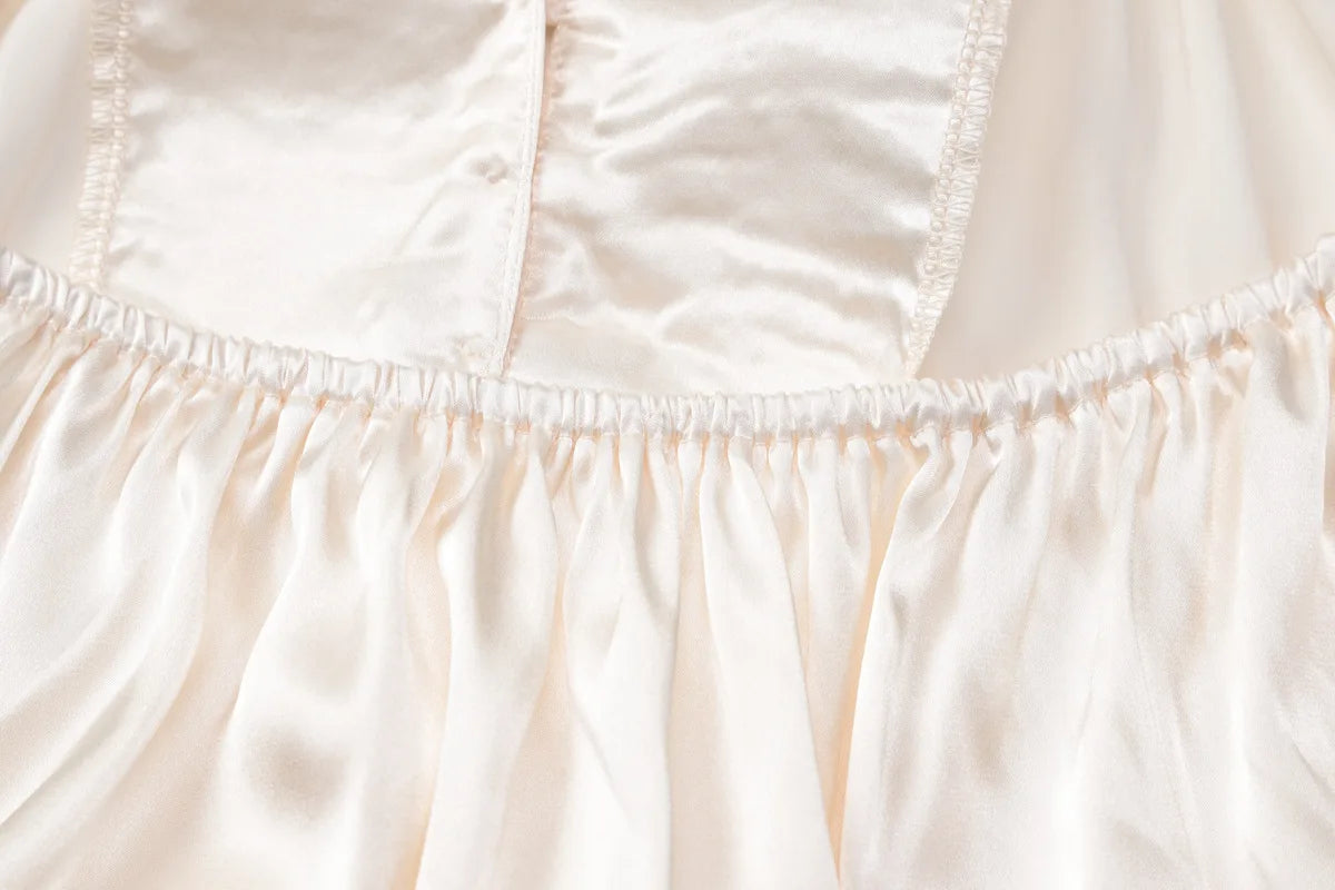 LIZAKOSHT  -  Sexy Deep V-neck Backless Champagne Party Club Dresses Women Halter Bandage Sleeveless Tunics Buttons Short Evening Dress