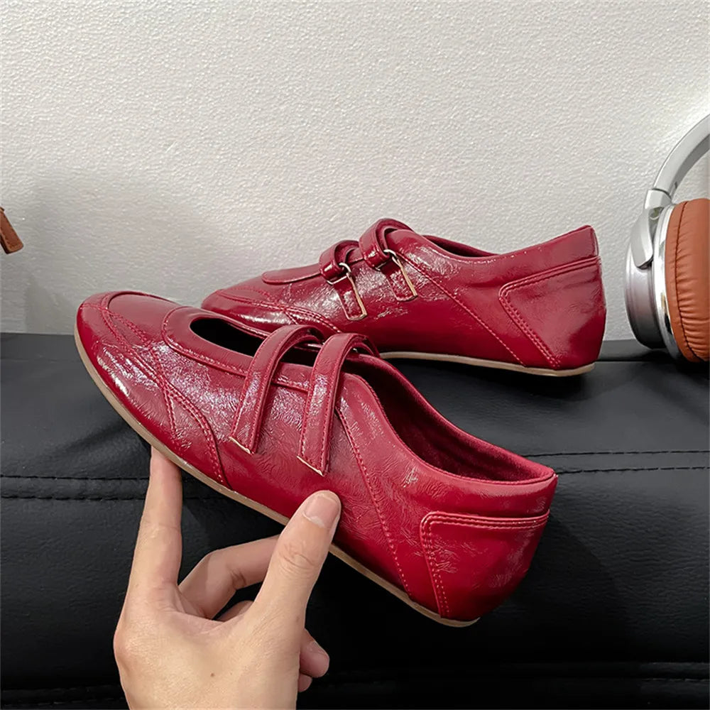 LIZAKOSHT  -  Leisure Ballet Flats Shoes Women Casual Sneakers Trend Summer Brand Designer Walking Cozy Dress Mary Jane Shoes Mujer