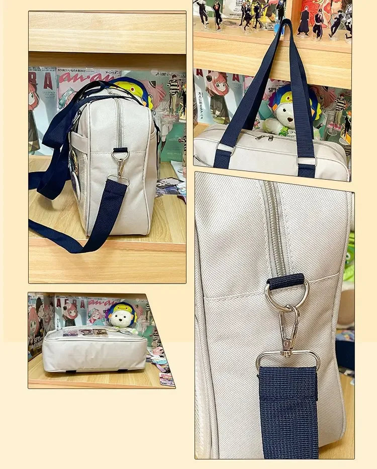 LIZAKOSHT  -  Japanese School Supplies JK Uniform Bag Two-dimensional Shoulder Slung Handbag Commuter Cereal and Pain Bag Shoulder Bag Women