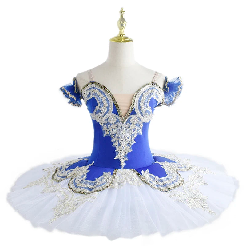 Children Professional Ballet Tutu For Kids Girls Red Swan Lake Ballet Dance Clothes Adult Pancake Ballerina Figure Skating Dress