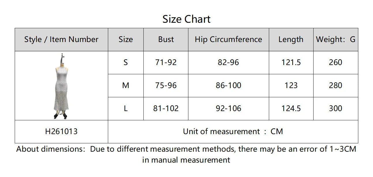 LIZAKOSHT  -  Spring New Women's Clothing Sequined Slanted Shoulder Slim Fit Sexy Backless Long Fishtail Dress