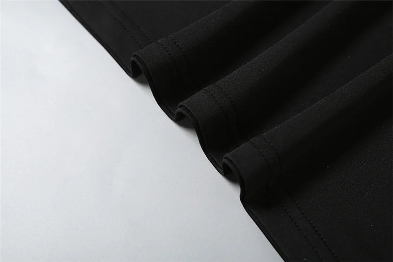 LIZAKOSHT  -  Spring New Women's Elegant Style One Shoulder Strap Color Matching Slimming Dress