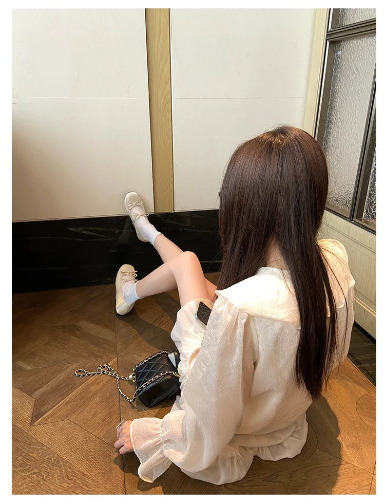 LIZAKOSHT  -  sweet pink silk height increasing flats women round toe bowtie lolita shoes ankle strap elevator mary janes shoes woman