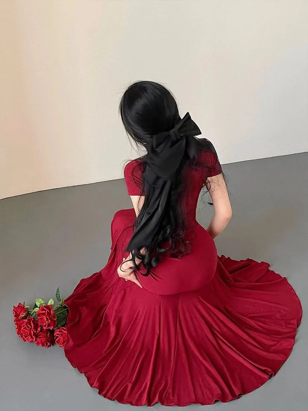 LIZAKOSHT  -  Pink Red Purple Black Party Long Dresses 2024 Fashion for Women Dress Wedding Guest Trending Clothing
