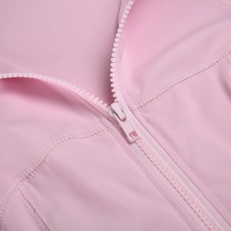 LIZAKOSHT  -   Ladies Yoga Coat High Elastic Loose Fit Long Sleeve Zip Up Tops with Stand-up Collar for Fitness Shaping Sports Outfit