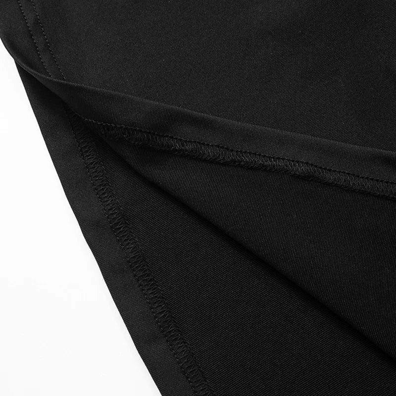 LIZAKOSHT  -  U Neck Women's Sleeveless Backless Lace Up Low Waist Split Hollow Out Maxi Dress Strappy Black Summer Evening Party Vestidos