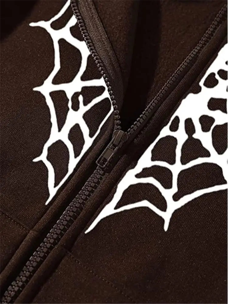 LIZAKOSHT  -  Thi Heartaped Printed Zipper Warm Hooded Cardigan Long Sve Mid-Length Polyester Women's Sweatirt Faion Autumn