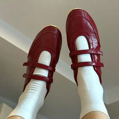 LIZAKOSHT  -  Leisure Ballet Flats Shoes Women Casual Sneakers Trend Summer Brand Designer Walking Cozy Dress Mary Jane Shoes Mujer