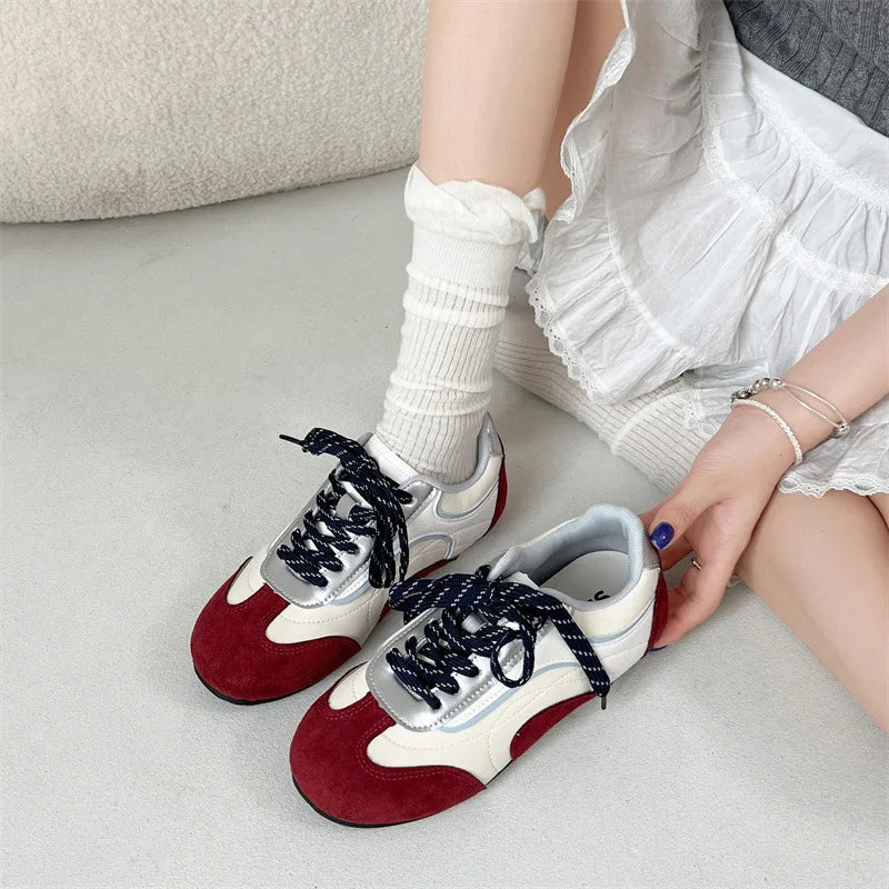 LIZAKOSHT  -  height-increasing flat-soled sneakers women's summer  new versatile soft-soled sports and leisure board shoes