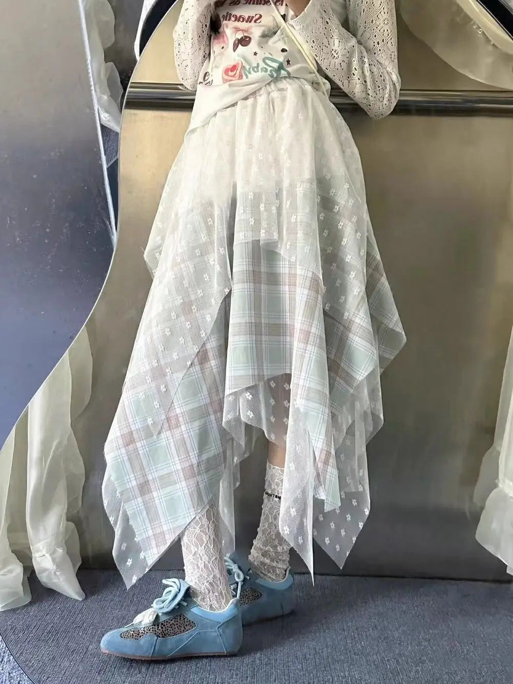 LIZAKOSHT  -  Fashion Design Half Body Skirt Women's Spring 2025 New A-line Slimming Skirt Half Body Long Skirt