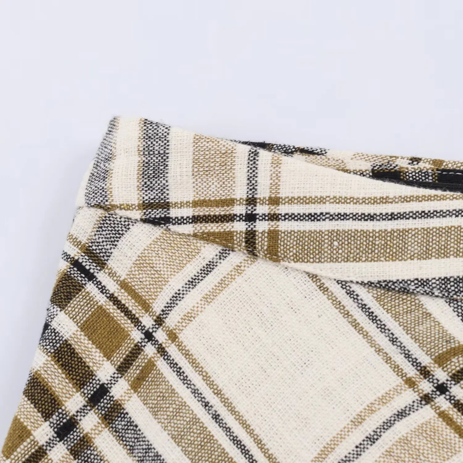 LIZAKOSHT  -  Women Casual Plaid Midi Skirt Chic Trendy Zip-up Asymmetrical Hem Skirt New  Spring Summer Women Holiday Party Skirt