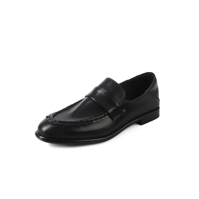 LIZAKOSHT  -  Fashion Women's Shoes New High Quality Genuine Leather loafers Round Head Low Heel Leather Shoes Casual Women's Shoes