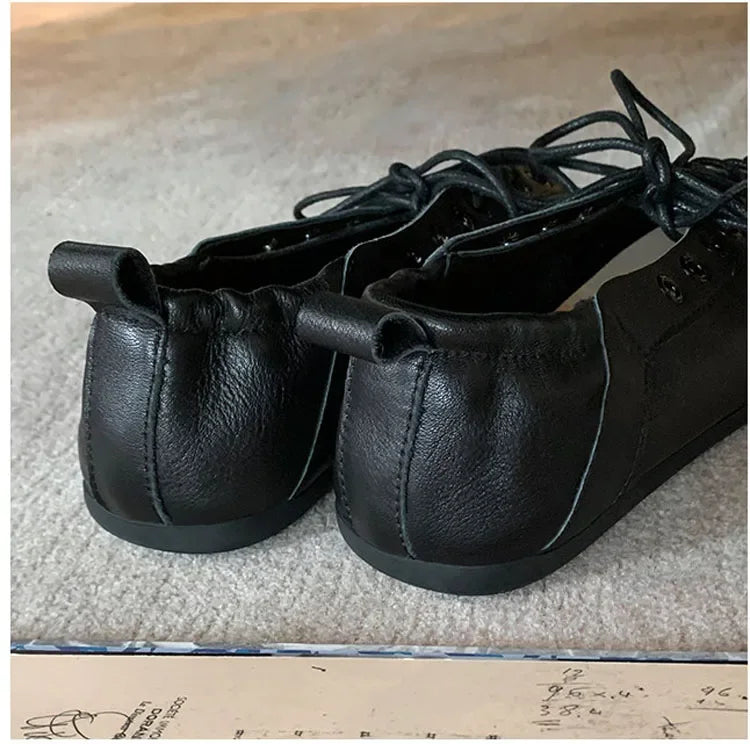 LIZAKOSHT  -  Hollow Out Round Toe Tabi Ballet Flats Heels Sandals Women Comfortable Walking Lazy Loafers Casual Girls Dance Shoes