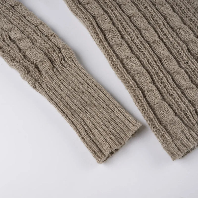 LIZAKOSHT  -  American retro-breasted cardigan with elegant temperament and women's knitted top