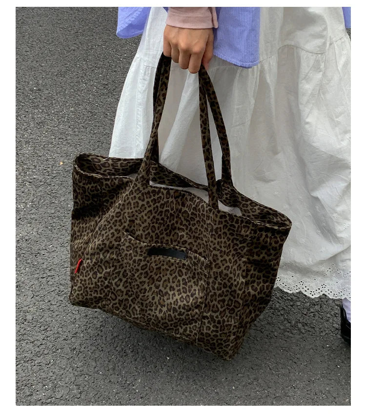 LIZAKOSHT  -  Retro Maillard Shoulder Bag Women Large Capacity Simple Tote Bag Winter Fashion Comfortable and Versatile Texture Storage Bags