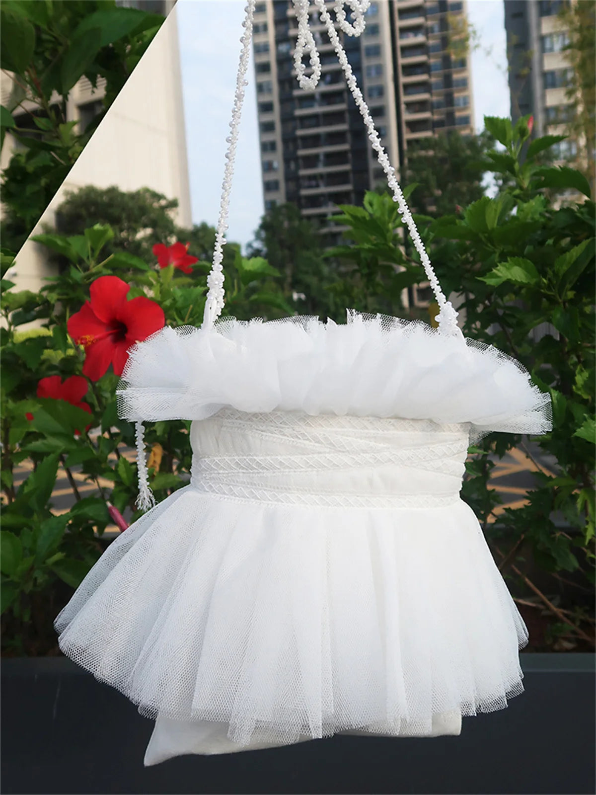 LIZAKOSHT  -  French Elegant Style Lolita Girls Bag Solid Color Lace Elegant Cute Princess Tea Party Zipper Shoulder Crossbody Handbag Bag