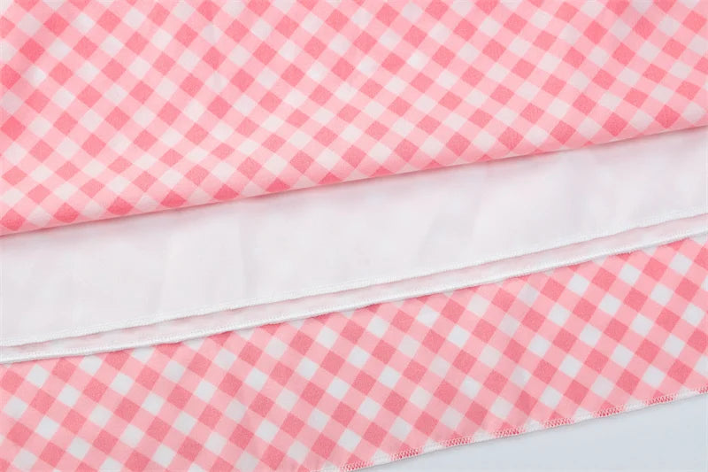 LIZAKOSHT  -  Sexy V-neck Plaid Print Fashion Maxi Dress For Women Spaghetti Patchwork Sleeveless Vacation Long Dress Elegant Vestido