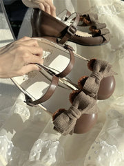 LIZAKOSHT  -  Original Autumn/winter New Bear Cub Cute Lo Shoes Japanese Sweet Student Lolita Single Shoe Big Toe Doll Shoes